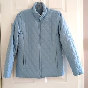 IZOD Outwear - Baby Blue Quilted Coat - M